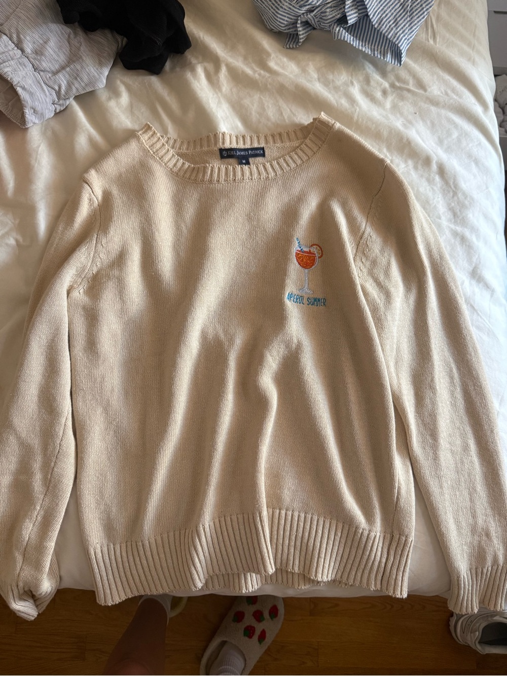 Kiel James Patrick Aperol summer sweater